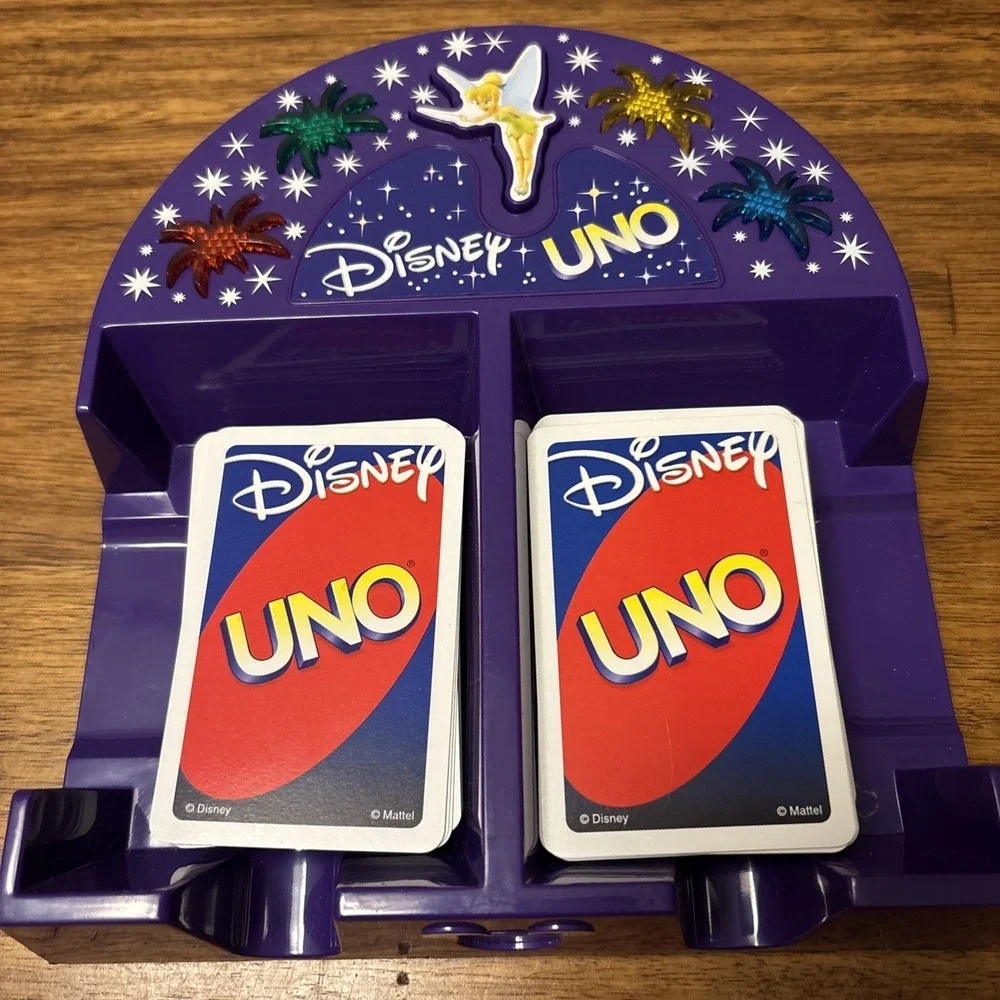 Mattel Disney Uno Game with Lights & Sound Tested/Working - 112 Original Cards